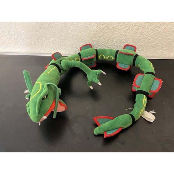 Pokemon Center Other - Pokemon Green Rayquaza 30" Long Posable Plush Stuffed Animal